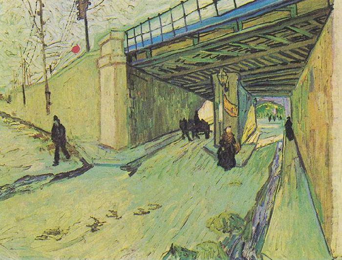 Vincent Van Gogh Railway bridge over the Avenue Montmajour china oil painting image